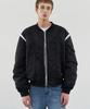 Draw Fit Line Point Puckering Ma-1 Jacket [Black]