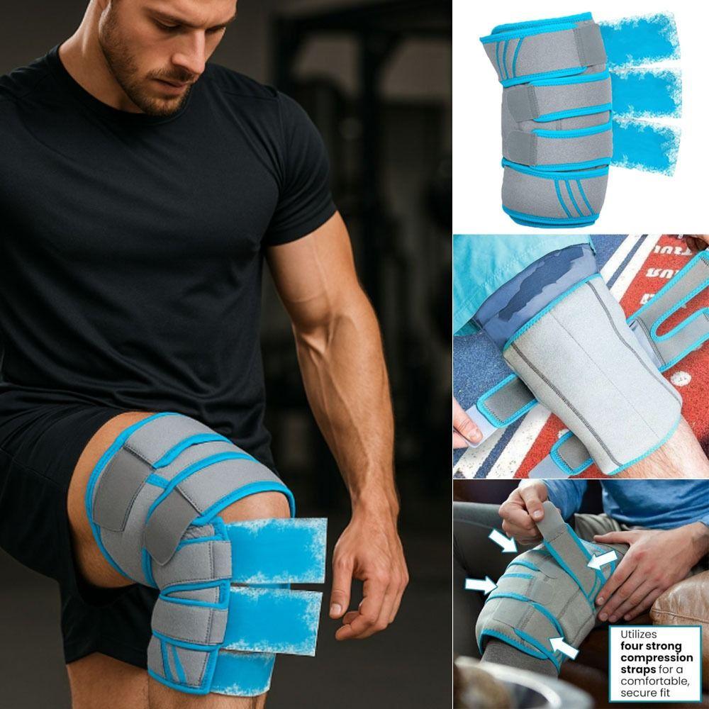 

Hot/Cold Compression Knee Ice Pack Wrap Gel Compression Bag Heat Support Strap for Arthritis Pain