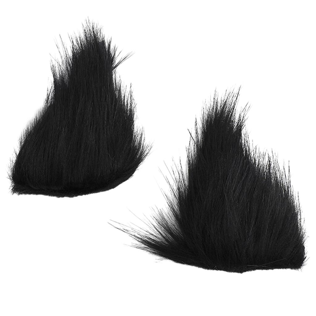 Simulation Beast Ear Hairclip for Cosplay Party Costume Hair Clips Halloween Headdress Women Role Play Maid Headwear