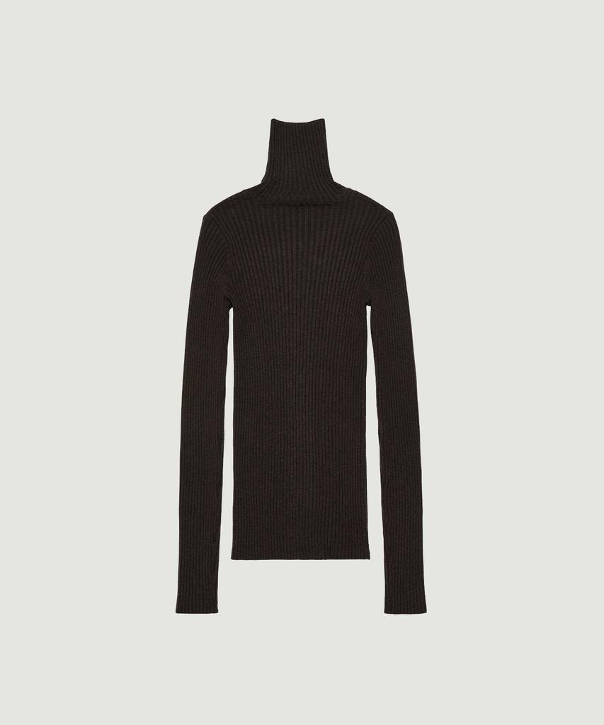 GROVE Aya High Neck Knit (Brown)
