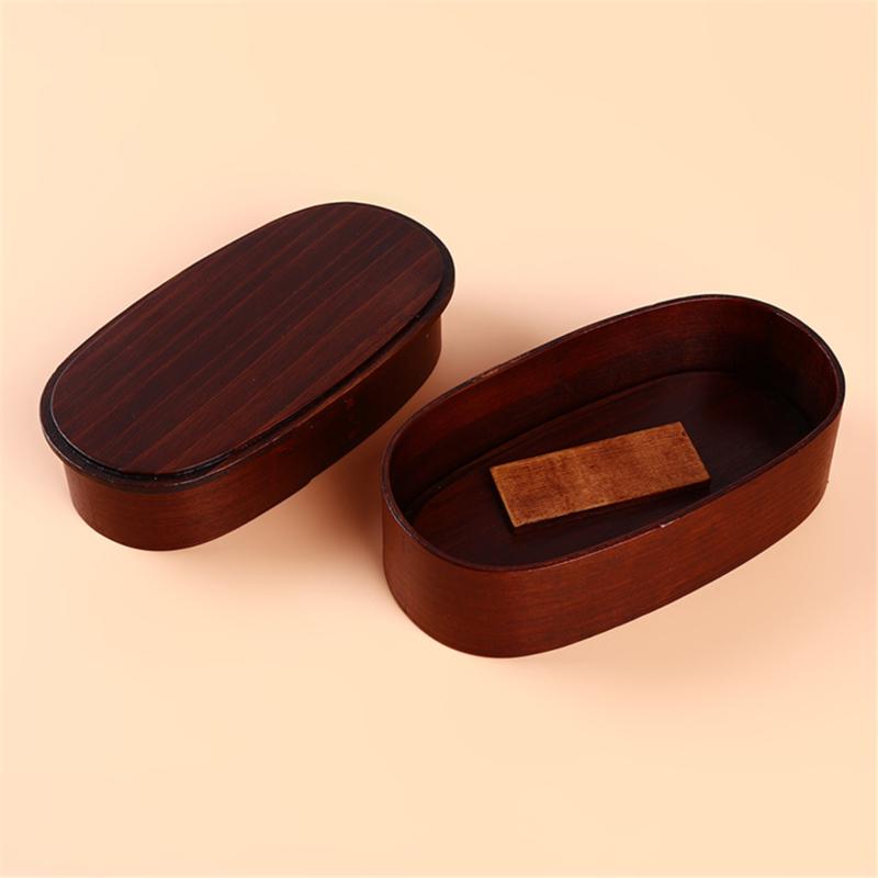 Japanese Style Bento Boxes 1 Layer 3 Grids Wood Lunch Box Portable Picnic Kids Food Container Box