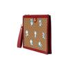Gucci X Doraemon Collaboration Monogram Logo Canvas & Leather Clutch Unisex Style Ebony/Red