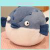 Round And Plump River Puffer Crocodile Plush Toy Sleep Pillow Stuffed Animal Doll