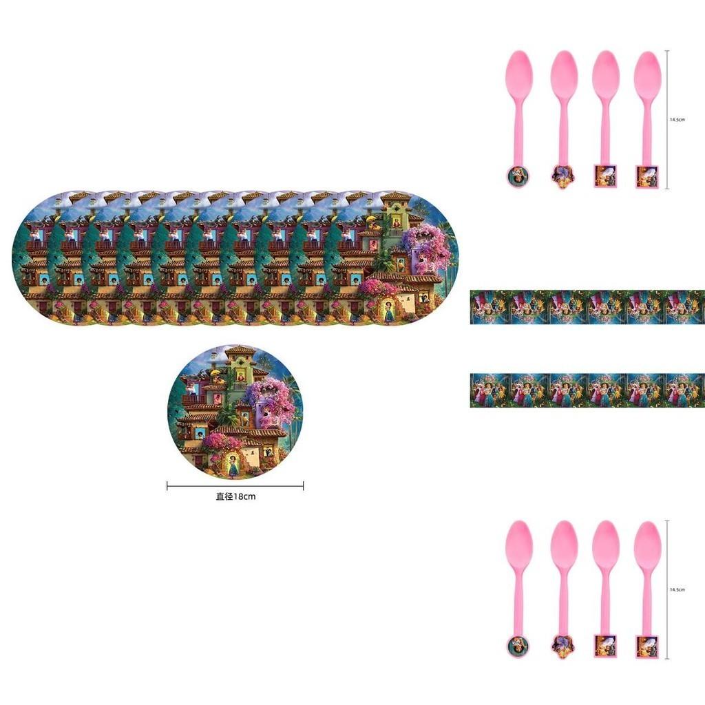 Encanto Birthday Party Decorations With Cartoon Characters And Durable Cardstock Banner