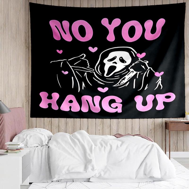 1PC Ghostface Greetings Poster K-pop music group Tapestry Accessories for Bedroom,Livingroom, dormitory Room Wall Decor Fan Birthday Gifts