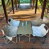Portable Folding Picnic & Camping Table Chair Set for Outdoor & Night Market