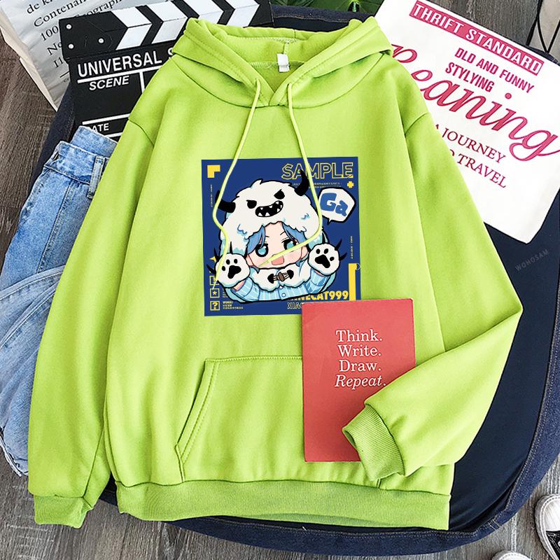 Japan Anime SK8 The Infinity Hoodies Women Harajuku Cartoon Skateboard Langa Graphic Winter Warm Fashion Oversized Sweatshirts