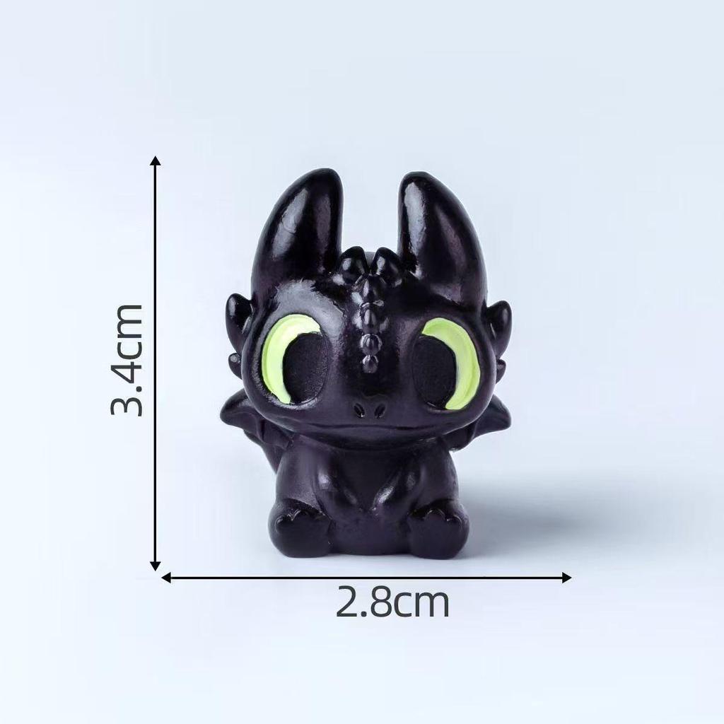 Figurine adorable de Krokmou: Ornement Mignon pour Console de Voiture ou Bureau