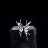 Sparkling Diamond Open Butterfly Ring - Elegant Women's Jewelry