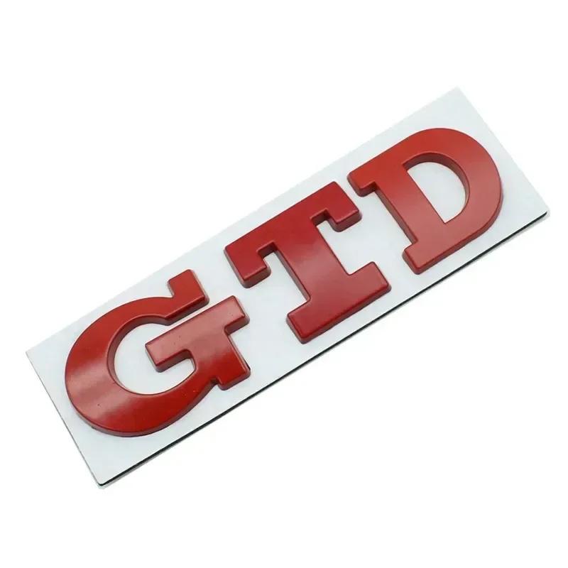 2026 Hot For VW VOLKSWAGEN 3D Metal GTD Logo Car Rear Trunk Badge Sticker Front Grill Emblem For VW Polo Golf 4 5 6 7 GTD MK4 MK