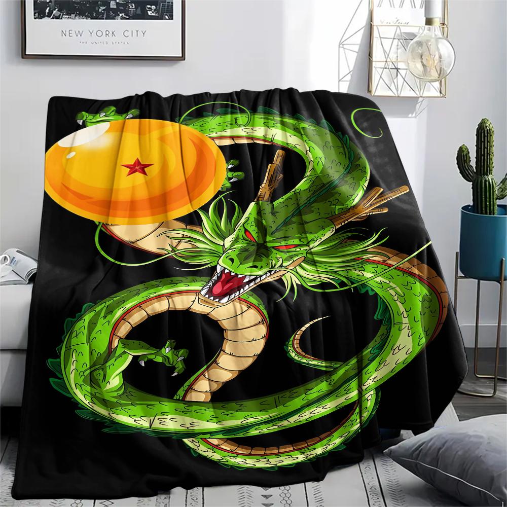 Dragon Ball Characters Print Flannel Blanket,High Quality Comfortable for All Seasons,Home Decor,Warmth and Comfort,Perfect for Christmas Gifts