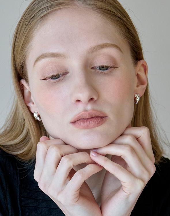 Attica Raw Intertwine Earrings / Ebs045