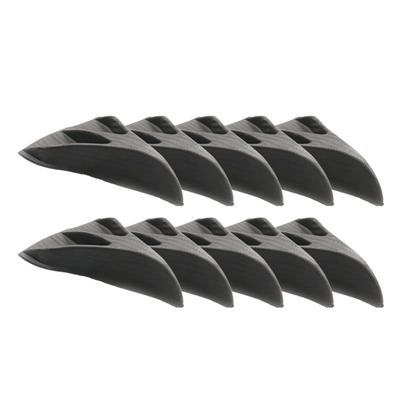 Carbon Fiber Universal Shark Fin 10Pcs/Set Kit Car Roof Wing Windshield Vortex Generator Spoiler For Windscreen