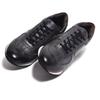 For B for Piu Leather Sneakers Tea Toe Smooth Gray Casual Shoes [B Piu] Men's KBC-1 25.0