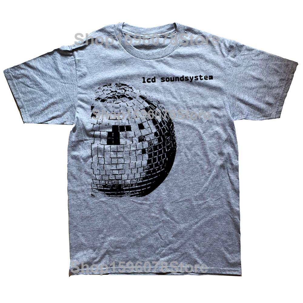 Funny 12 LCD Soundsystem Logo T Shirts Men Women Pure Cotton Humor Streetwear Tee Shirt Short Sleeve Unisex Loose Clothing