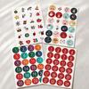 24pcs Per Sheet Numbered Stickers Christmas Packaging Labels  Cookie Candy Packaging