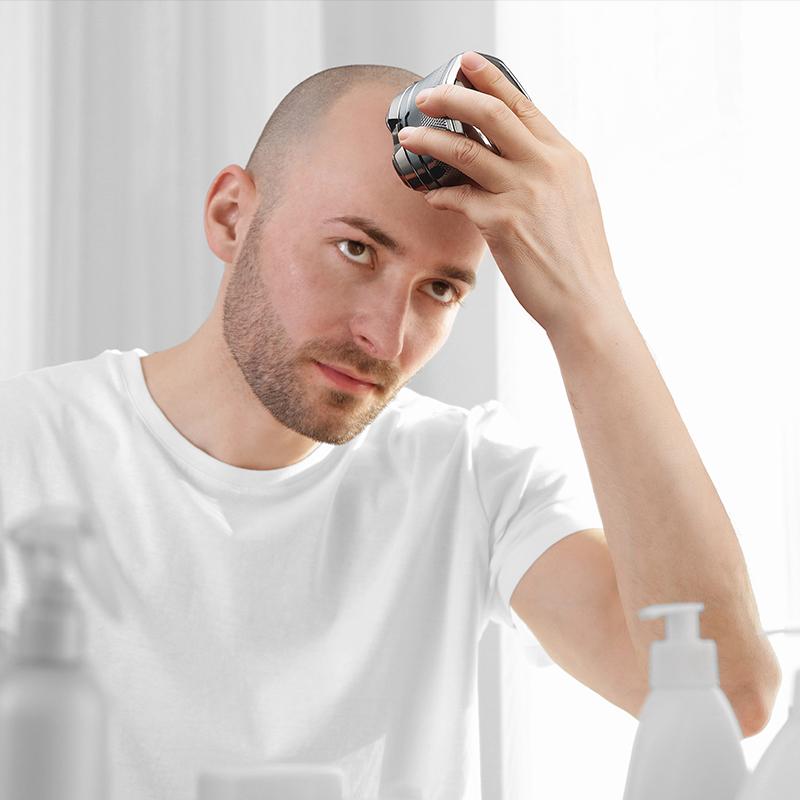 New electric shaver six-blade whole body washable shaver magnetic intelligent bald head machine