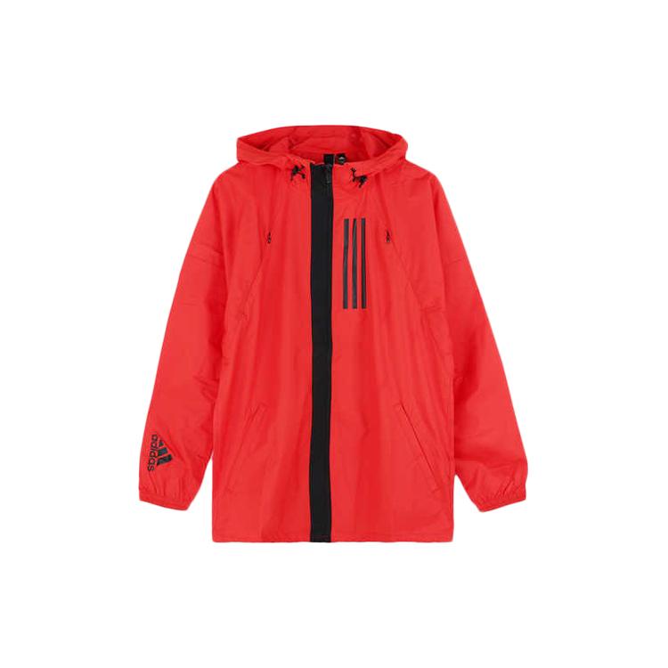 adidas Jacken Herren Hellrosa Rot Fluoreszierend Mit Kapuze Moderat Sonstige DZ0051