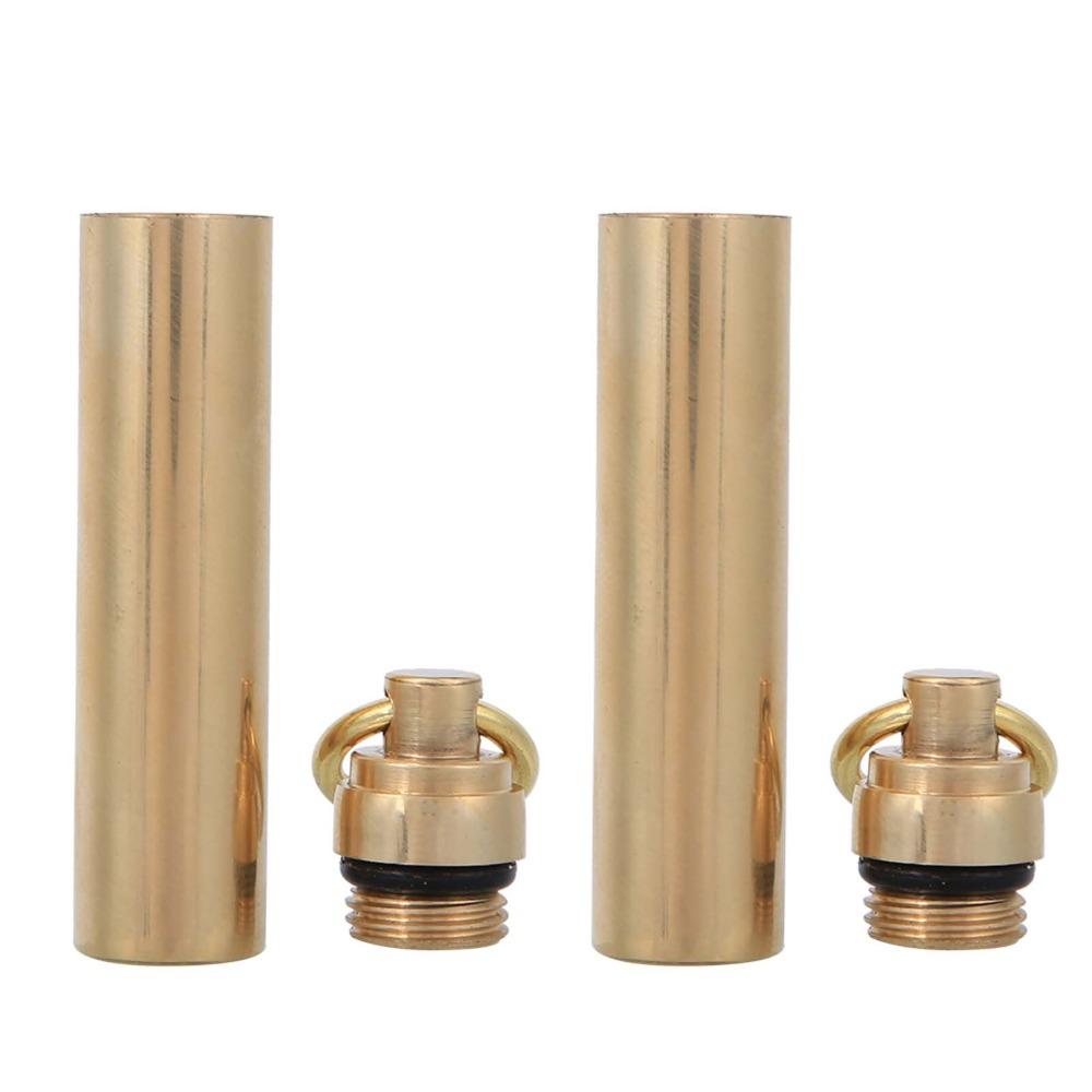 2 Pcs 12mm Portable Container Case With Rings Waterproof Container EDC Container  Hiking Activities