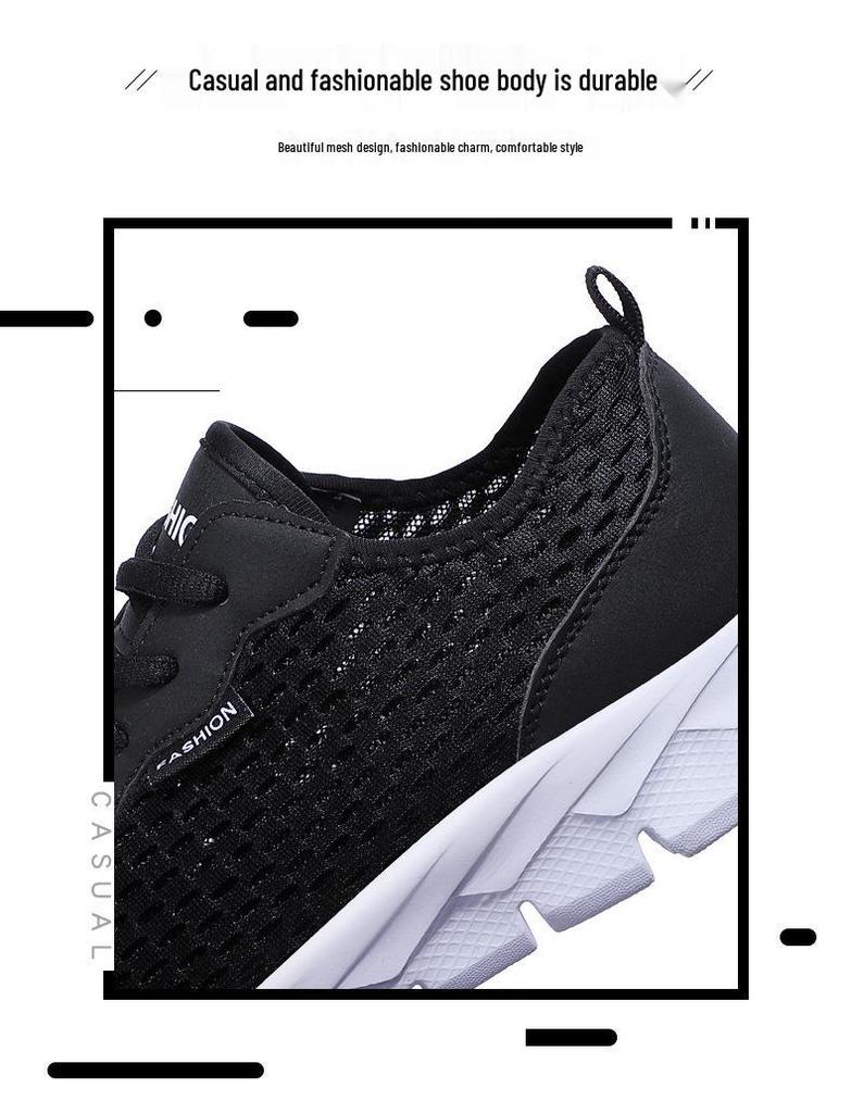 Men's Summer Mesh Shoes - Lightweight, Breathable & Fashionable Travel Footwear