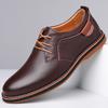Casual Leather Fashionable Business Shoe Classic Office Walking Oxford Shoes Versatile Lace-Up Wedding Retro Flat Designer Shoes