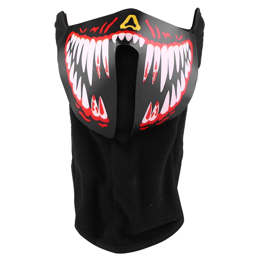 

LED Big Terror Masks VoicE activated Music Mask Festival Party Dance(red)
