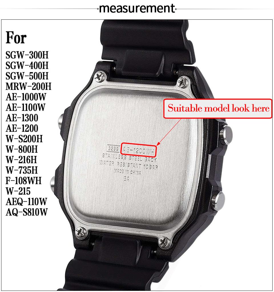 18mm Metal Watchband for Casio F-91W Stainless Steel Strap SGW-500H W-735H AE1200 Bracelet For Classic Small Square Block