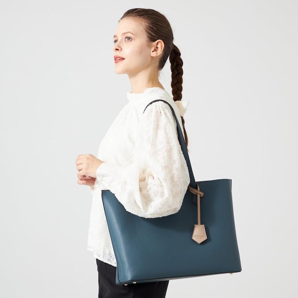 Monica Zweifarbige A4-Tragetasche MONI1045 Schwarz (10)