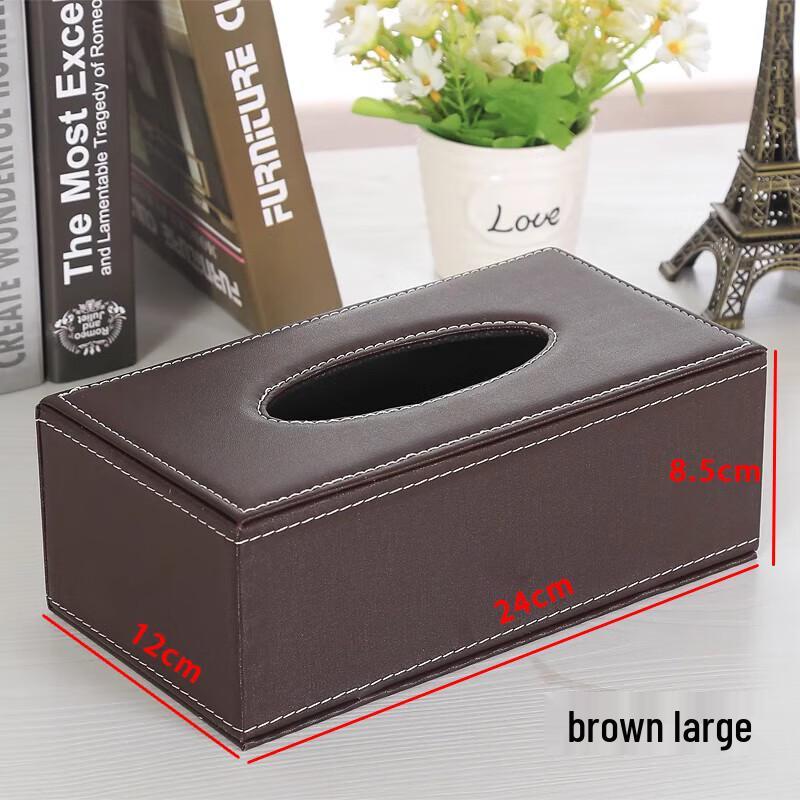 European Style Leather Tissue Box