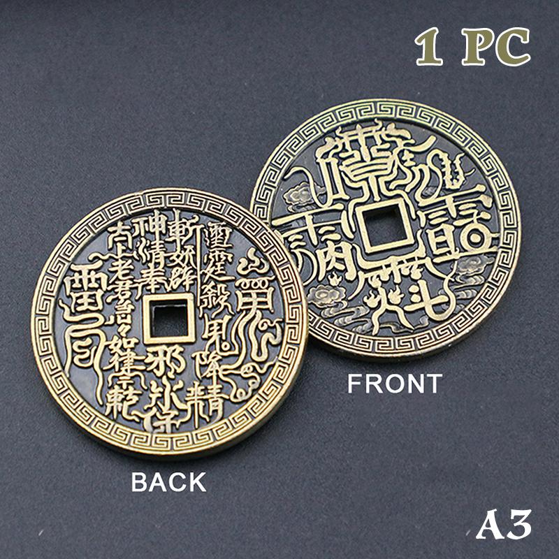 

Модель стародавньої китайської монети Гірський Привид Гроші Традиційний Амулет Фен-шуй Багатства Монета Удачі Підвісна прикраса A3