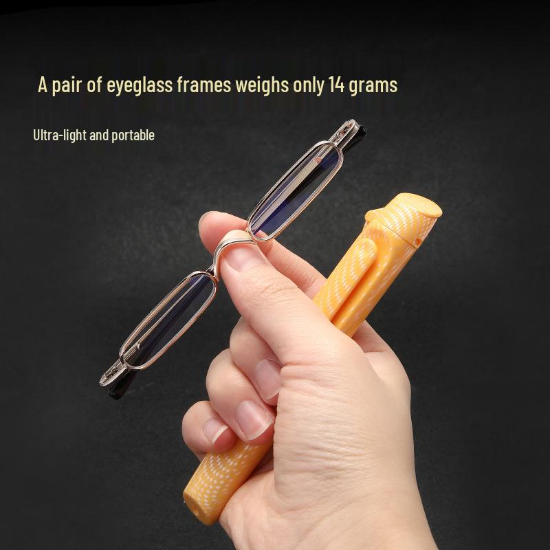 Ultralight Unisex Mini Pen Clip Anti-Blue Light Reading Glasses