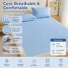 Ice Silk Cooling Mat, Bean Dot Breathable Summer Bed Sheet Style Cooling Mattress for Dorm Home