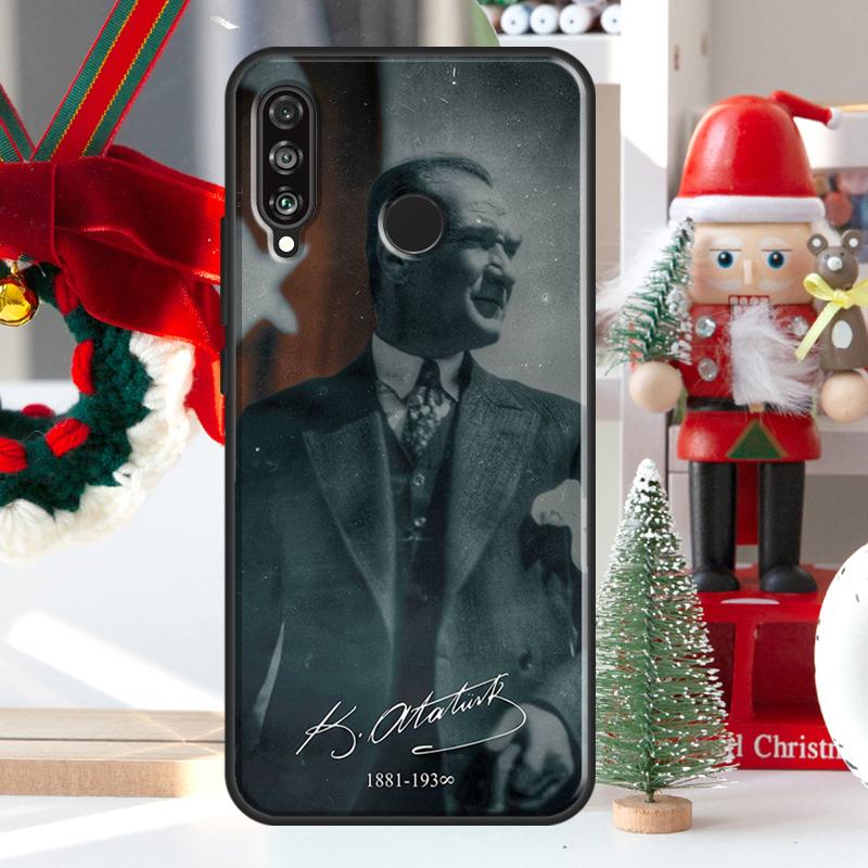 Turkey Mustafa Kemal Ataturk Case For Huawei P30 Lite P40 P50 P20 Pro P Smart 2021 Nova 5T Nova 9 Honor X9 X8 X7 50