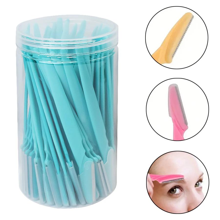 Wholesale 30 Pcs/Bottle Tlrimming Tools for Hair Removal  Razors In Container - Idea Safe - Bladed Eyebrow  Facial and Eye Brow