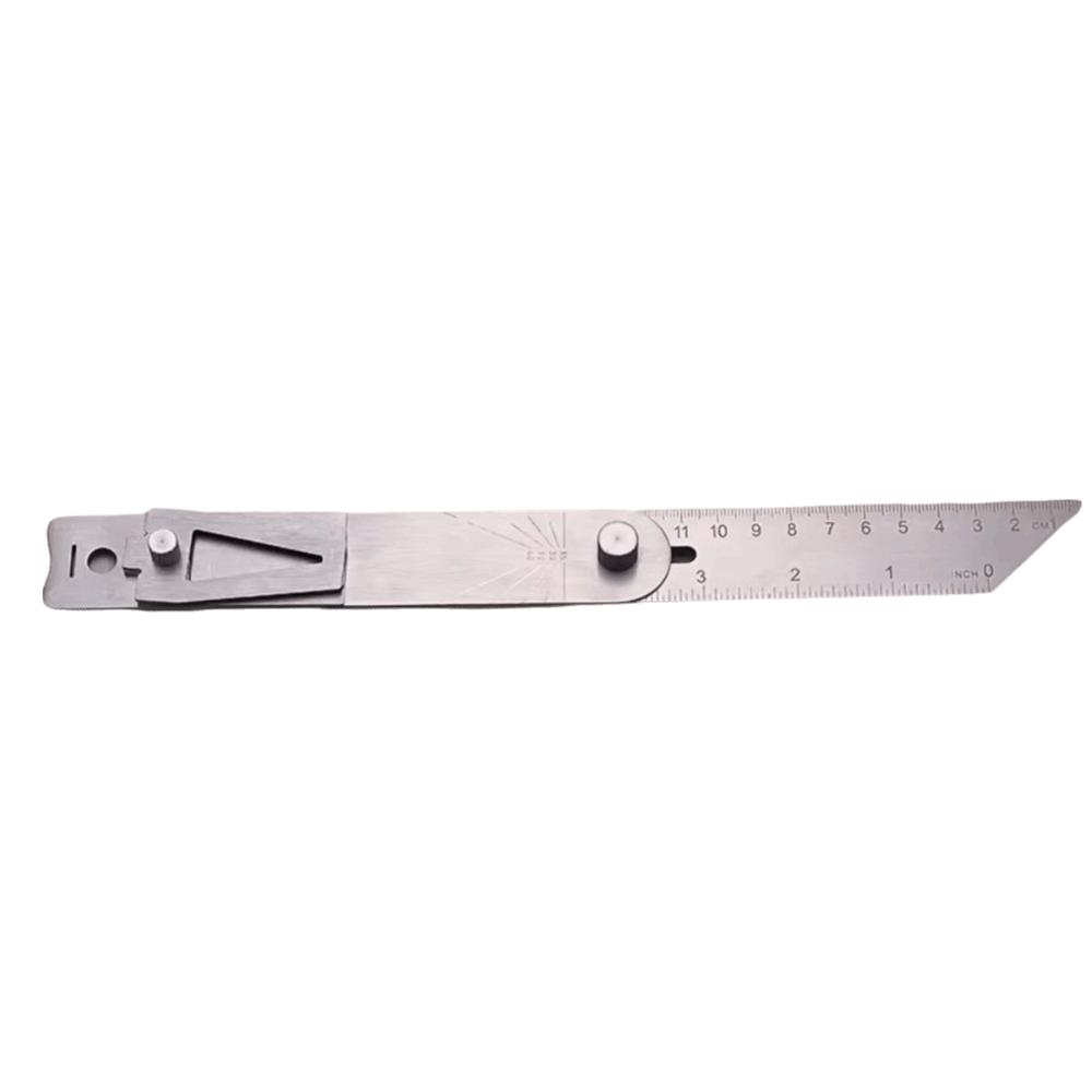 Multifunctional Woodworking Scriber Ruler Movable Angle Woodworking Measuring Gauge