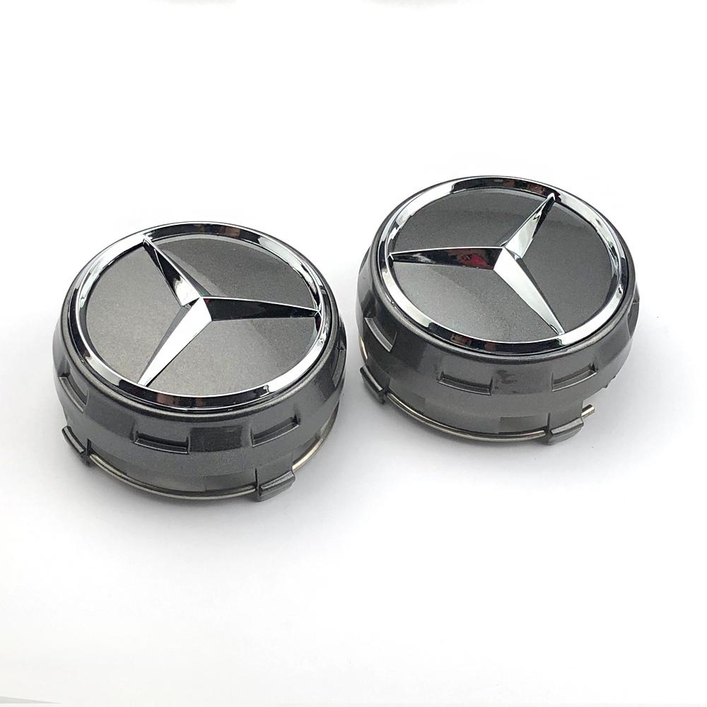CRK1 A0004000900 Car silver Red 4pcs 75mm Wheel Center Hub Caps 4Pcs For Mercedes Benz AMG W212 W205 W204 W211 W213 Accessories