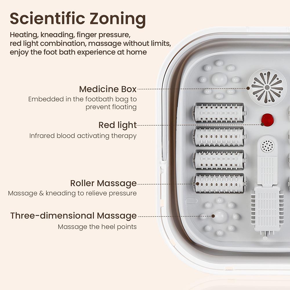 New Foot Soaking Bucket Portable Folding Home Massage Deep Bucket Knee Foot Bathtub Size Small Plastic Foot Washing Bucket