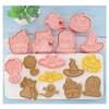24PCS Cartoon Halloween Series Biscuit Mold PP Material Cookie Molds Push-type