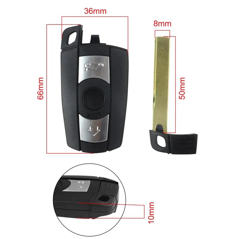 2pcs Car Remote Key 315Mhz with Chip Keyless Entry for BMW CAS3 X6 E60 E61 E90 E91 E92 E93 E82 E63 E64 E65 E66 E71 E72