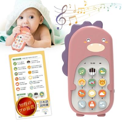 Montessori Educational Toy by Educational Baby Smartphone Japanese Birthday Present Toy for Ages Food Sanitation Law Gift Present Dinosaur Music