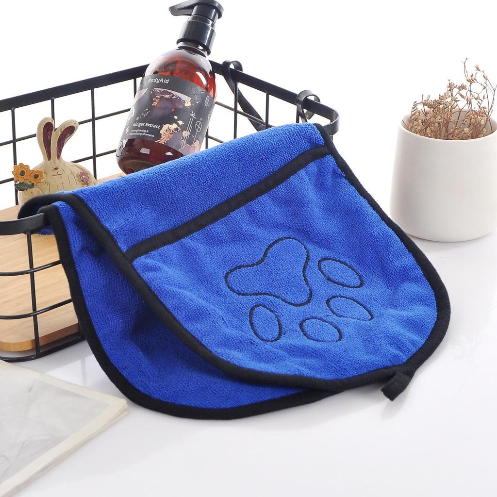 Serviette de bain pour animaux à séchage rapide - Fibre absorbante, ne peluche pas, pour chiens et chats