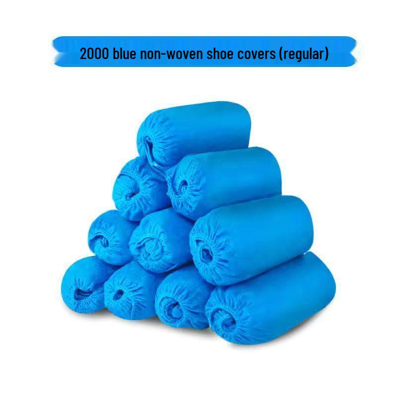 Waterproof Indoor Dustproof Non-woven Shoe Covers, Wear-resistant, Thickened, Minimum Order of One Piece.