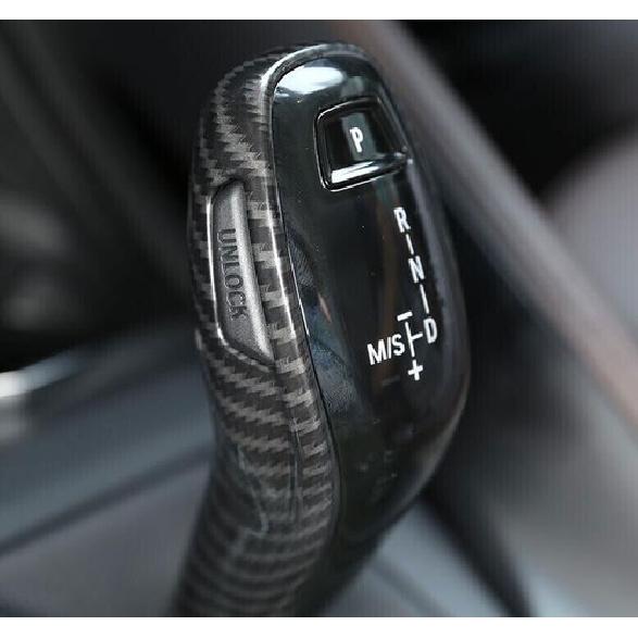 Gear Shift Knob Cover For BMW X2 F39 Carbon Fiber Inner Central Console 2018-21