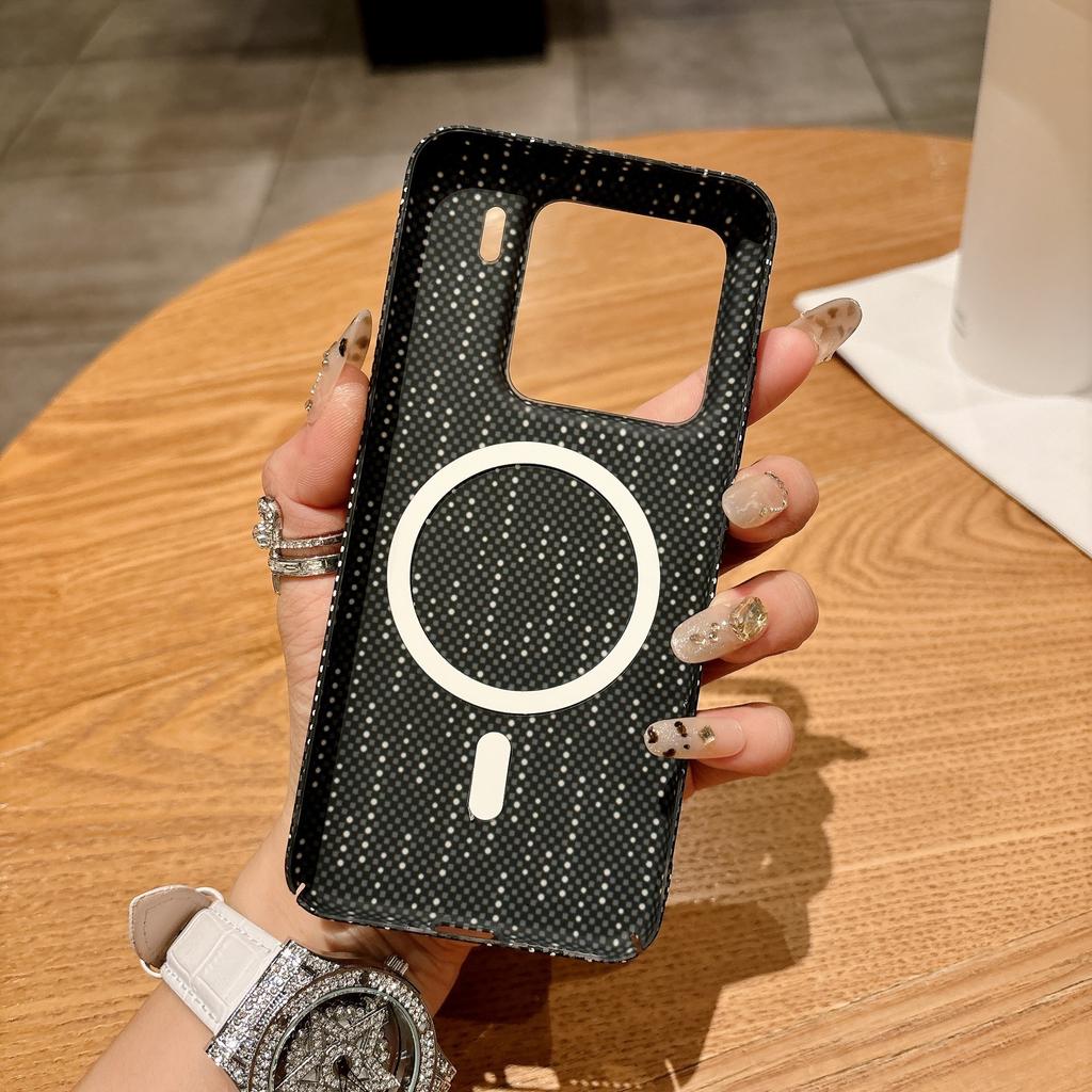 Applicable To Xiaomi 11UItra Carbon Fiber Pattern Magnetic Mobile Phone Case Xiaomi 11Pro Ultra-thin All-inclusive PC Anti-drop Sheath
