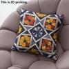 Mexican Tile Boho Throw Pillow Covers Pattern Cushion Cover Suitable for Sofa Bedroom Car Pillow Cover
