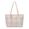 Plaid Printed Tote Bag Large Capacity Shoulder Bag Female Korean Shopping Bag