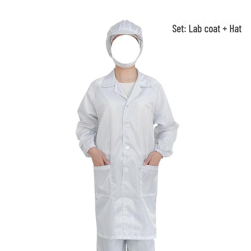 DAXTE Anti-static Food Service Long Lab Coat