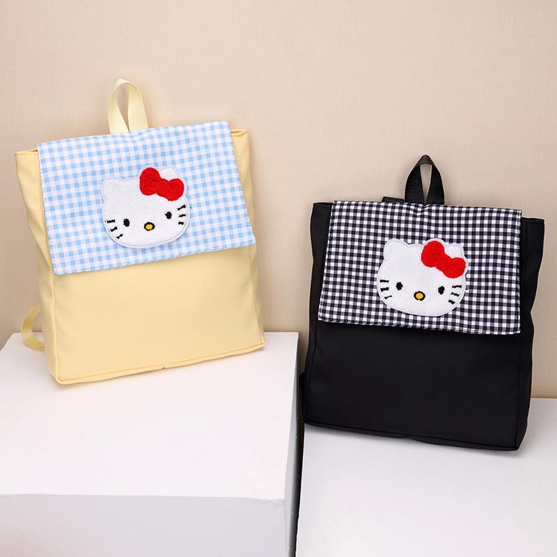 Hello Kitty College Backpack With Oxford Cloth Material For School And Commute
