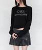 Leondeondada Signature Logo Round Neck Knit, Black