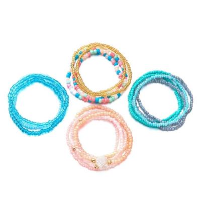 Multilayer  Bead Bracelet for Women Adjustable Bohemian Styles Jewelry Portable for Casual or Dresses Occasions